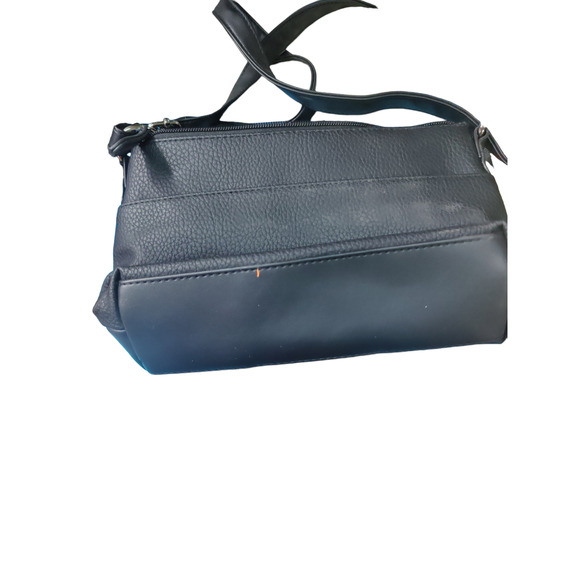 Black imitation leather over shoulder adjustable straps/ Betty Boop makeup bag - Picture 5 of 6